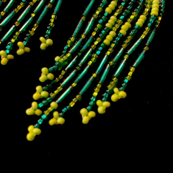 COPY - Mexican Artisanal Boho Fringe Tassel Beaded Earrings - Picture 3 of 4